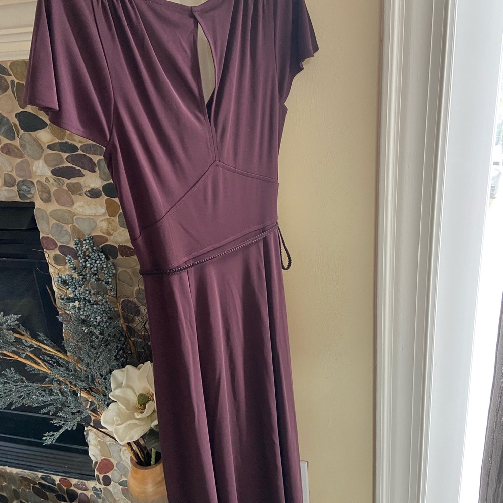 Ann Taylor Backless Purple Dress